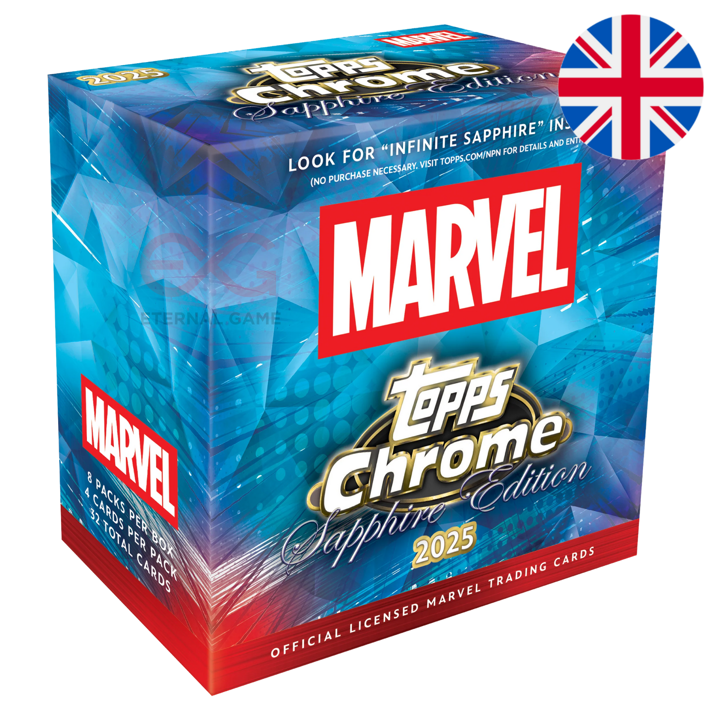 2025 Topps Marvel Comics Chrome Sapphire Hobby Box