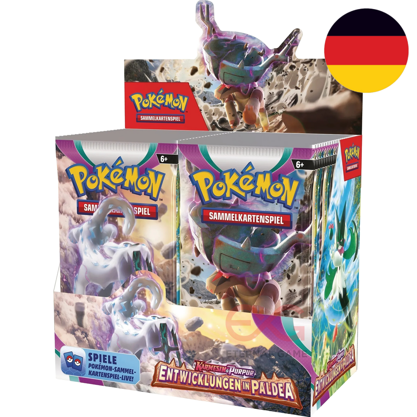 Pokemon Karmesin & Purpur Entwicklungen in Paldea Booster Display KP 02 deutsch OVP