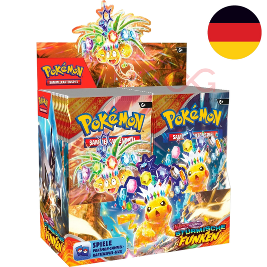 Pokemon Karmesin & Purpur Stürmische Funken Booster Display KP 08 deutsch OVP