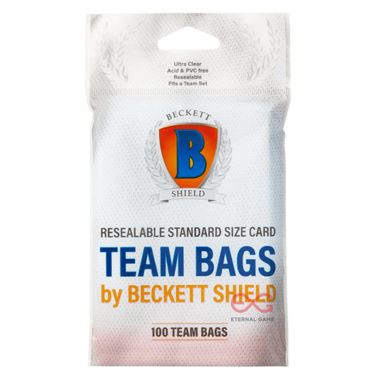 BECKETT SHIELD - Team Bags Standard – Wiederverschließbare – 100 Stück