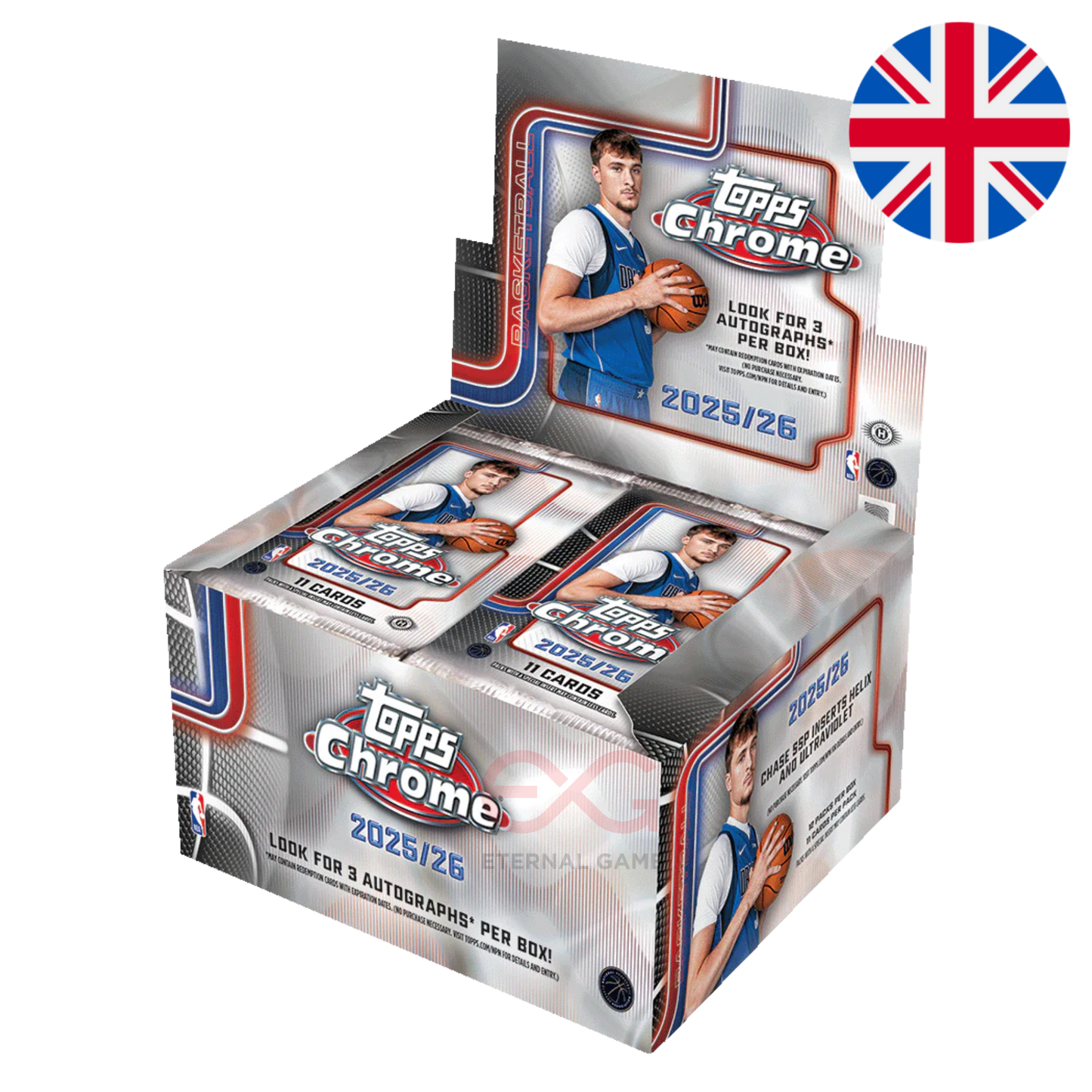 2025/26 Topps Chrome Basketball – Hobby Jumbo Box