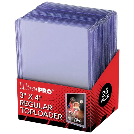 Ultra Pro - 3" x 4" REGULAR Toploader Kartenhüllen für Sammelkarten - 25 Stück