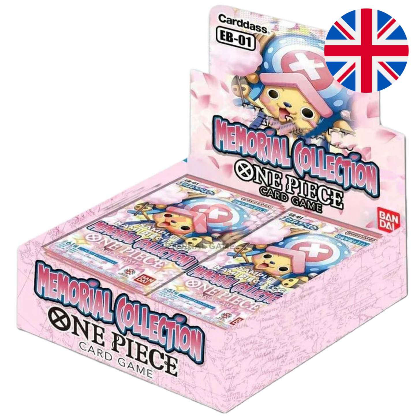 One Piece Card Game EB01 – Memorial Collection Display (Englisch)