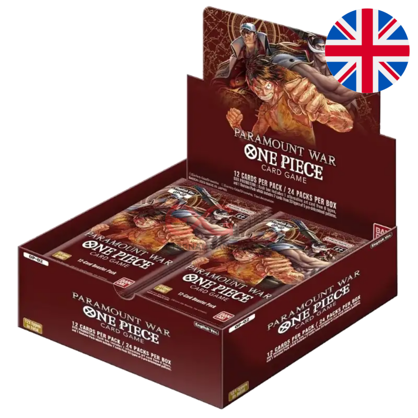 One Piece Card Game OP02 – Paramount War Display (Englisch)