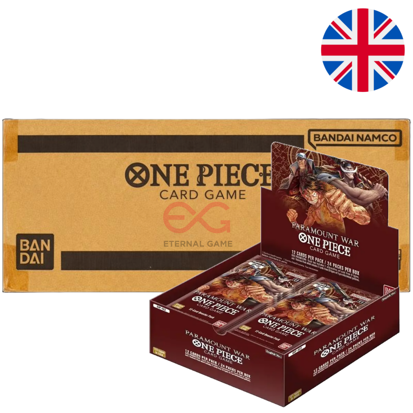 One Piece Card Game OP02 – Paramount War Display (Englisch)