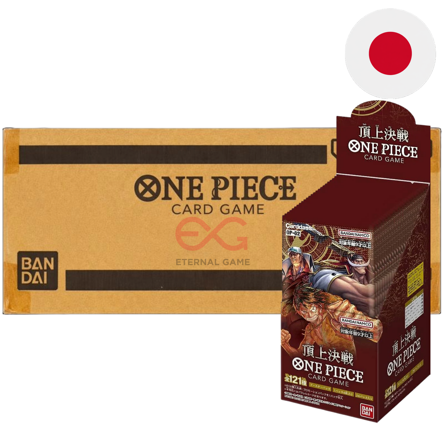 One Piece Card Game OP02 – Paramount War Display (Japanisch)