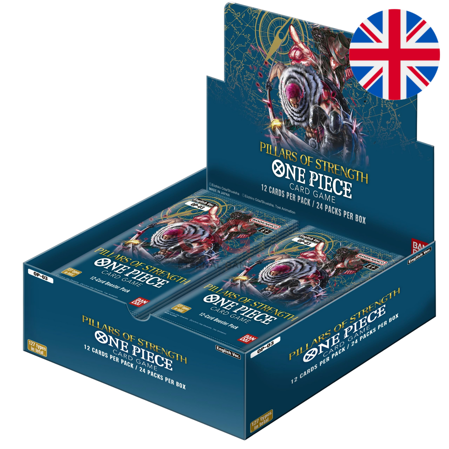 One Piece Card Game OP03 – Pillars of Strength Display (Englisch)