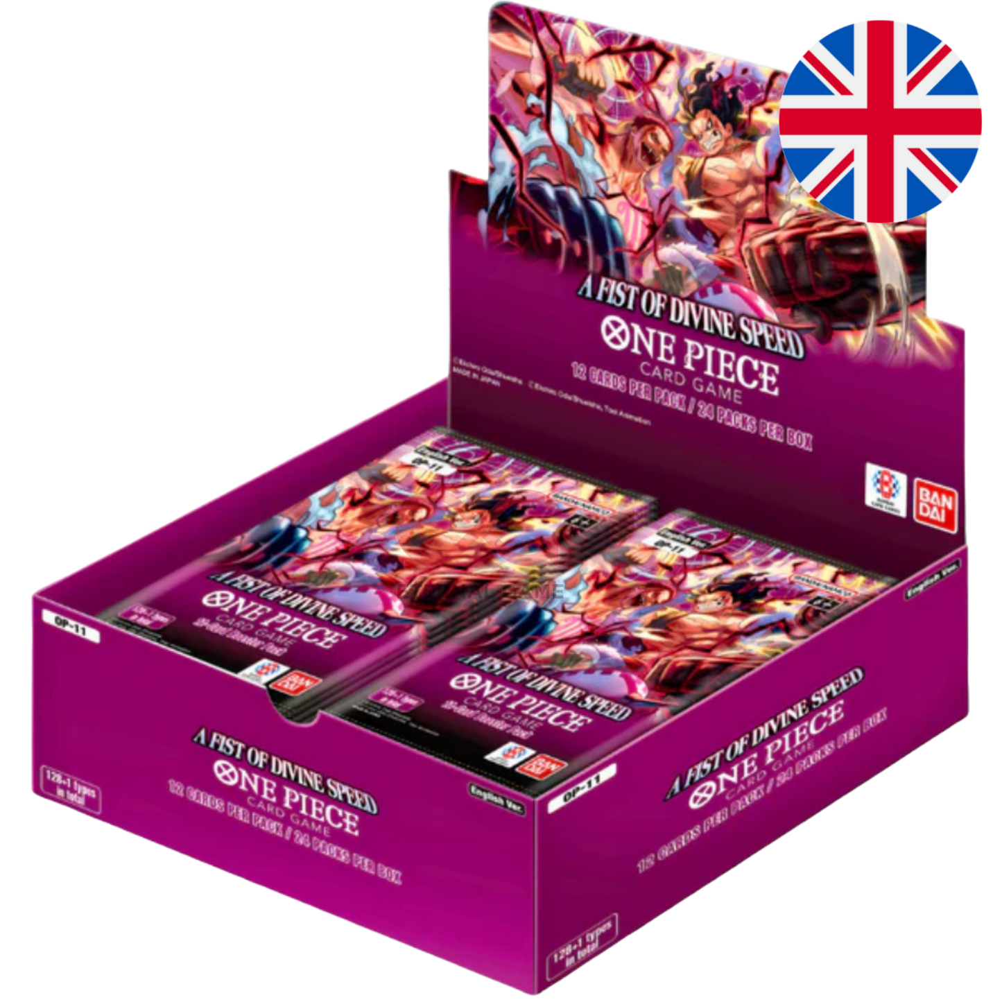One Piece Card Game OP11 – A Fist of Divine Speed Display (Englisch)