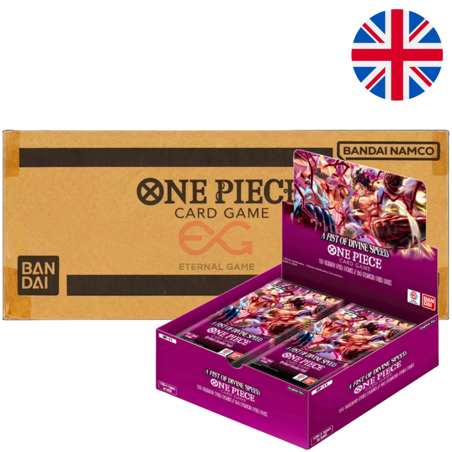 One Piece Card Game OP11 – A Fist of Divine Speed Display (Englisch)