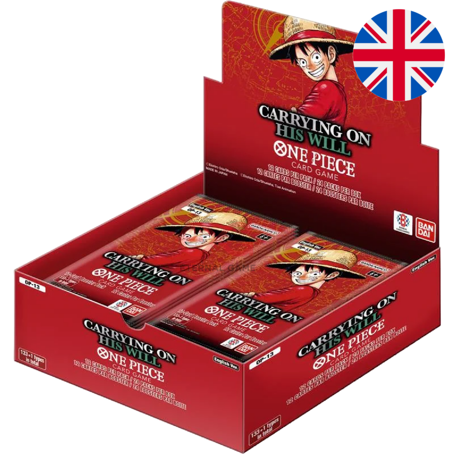 One Piece Card Game OP13 – Carrying on His Will Display (Englisch)