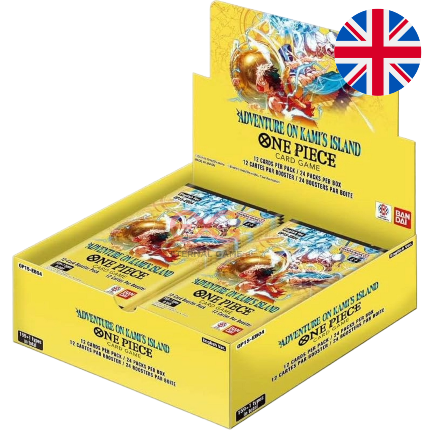 One Piece Card Game OP15 – Adventure on Kami's Island Display (Englisch)