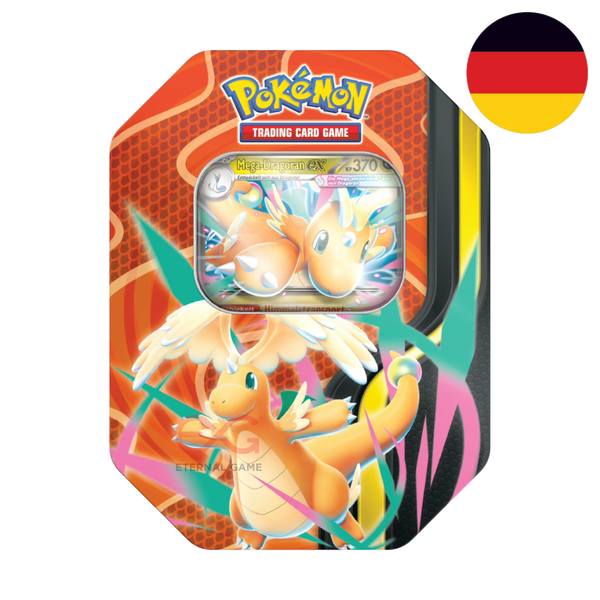 Pokemon Mega Forces Mega Dragoran ex Tin-Box Deutsch